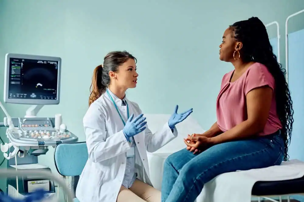 Rejuvenating Intimacy: Exploring Surgical Solutions for Vaginal Laxity 1 Woman have consultation about vaginal laxity West Thurrock