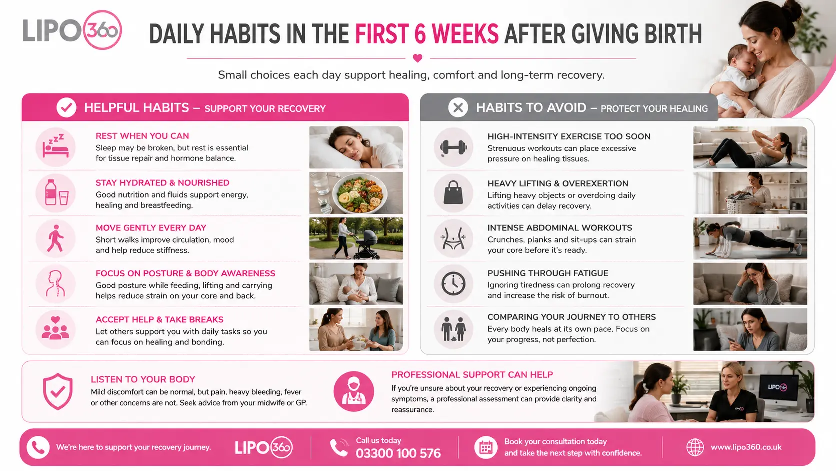 What to Do (and Avoid) in the First 6 Weeks After Giving Birth To Avoid Diastasis Recti 3 First 6 Weeks After Giving Birth To Avoid Diastasis Recti West Thurrock : Daily Habits in the First 6 Weeks After Giving Birth